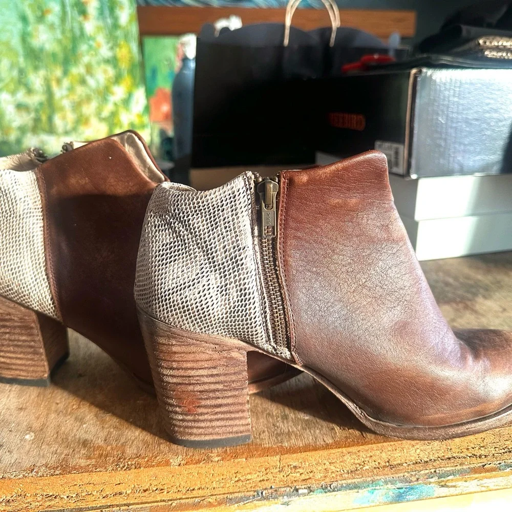 Freebird By Steven Womens multi brown/snakeskin Darius size 12 - Picture 4 of 4